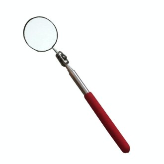 3 PCS Car Repair Detection Mirror Universal Folding Telescopic Mirror Welding Chassis Inspection Mirror, Model: Red Handle 50mm