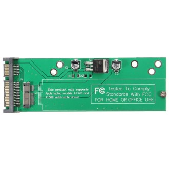 Hard Disk Drive Adapter 12 + 6-pin To SATA 22-Pin SSD Adapter Converter Card for Apple MacBook Air 2010 2011