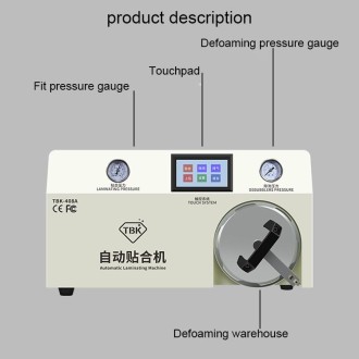 TBK-408A 15 inch Mobile Phone LCD Automatic Laminating Machine Transparent Cover and Autoclave Bubble Remover