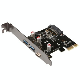 USB 3.1 Type-C PCIe to Type-C and Type A 3.0 Expansion Card USB PCI Express Riser Card