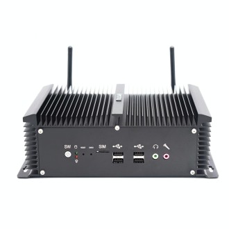 HYSTOU P12-I5-8250U Fanless Mini PC Intel Core i5-8250U Processor Quad Core up to 1.6GHz, RAM: 8G, ROM: 256G, Support Win 7 / 8 