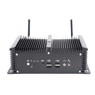 HYSTOU P12-I5-8250U Fanless Mini PC Intel Core i5-8250U Processor Quad Core up to 1.6GHz, RAM: 16G, ROM: 256G, Support Win 7 / 8