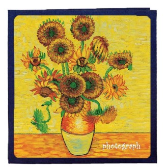 Retro Art DIY Handmade Photo Album Self-Adhesive Film Album, Colour:18 inch Sunflower(30 White Card Inner Pages)