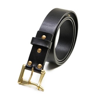 Maden S2001093 Retro Planting Cowhide Auick-release Men Belt(Black)