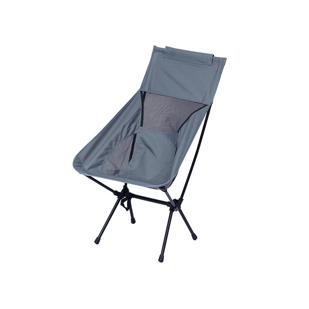 Large Outdoor Camping Leisure Beach Portable Folding Chair (Grey)