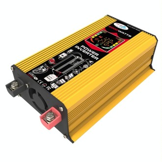 Tang III Generation 12V to 110V 6000W Car Power Inverter with LCD Display & Dual USB(Yellow)