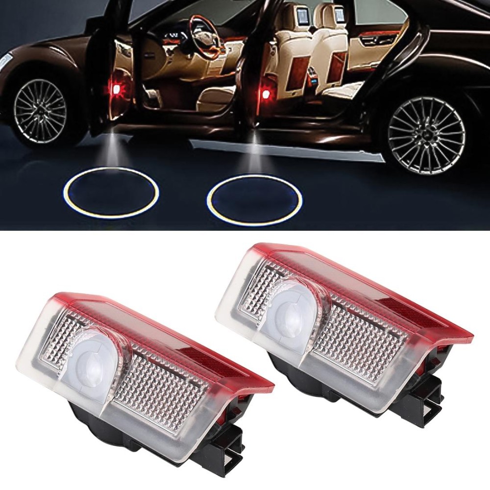 2 PCS DC12V 2W Car Door Logo Light Brand Shadow Lights Courtesy Lamp for Brabus ML Class 2013