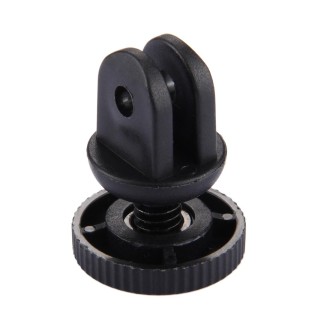 PULUZ Mini Size 1/4 inch Screw Tripod Mount Adapter for GoPro Hero12 Black / Hero11 /10 /9 /8 /7 /6 /5, Insta360 Ace / Ace Pro, 