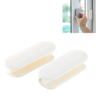 Door Handle Punch-Free Window Paste Type Handle Sliding Door Auxiliary Door Handle(White)