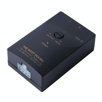 Adjustable 2 Channel RCA Line Car Auto Speaker High to Low Impedance Converter Amplifier Adapter