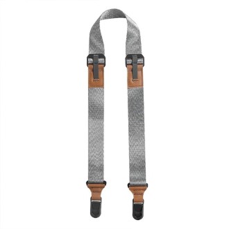 Quick Release Mirrorless Camera Crossbody Strap SLR Camera Decompression Halter Strap(Gray+Brown)