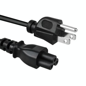 High Quality 3 Prong Style US Notebook AC Power Cord, Length: 1.8m