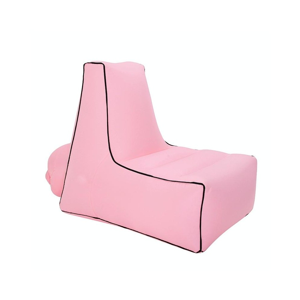 BB1082 Inflatable Sofa Inflatable Bed Outdoor Folding Portable Air Sofa Size: 85 x 80 x 75cm(Pink)