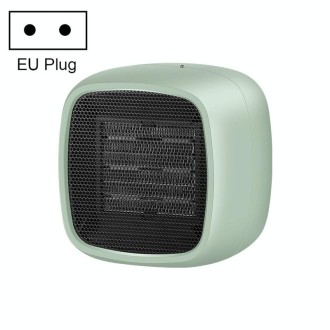 Home Desktop Mini Portable PTC Dumping Power-off Heater, Specification:EU Plug(Green)