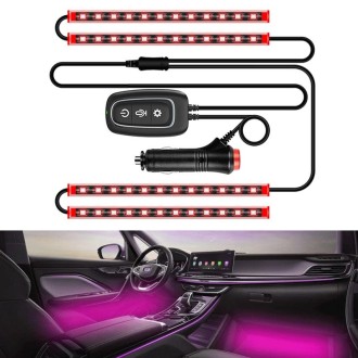 Y15 Cigarette Lighter Car Colorful RGB Foot LED Atmosphere Light