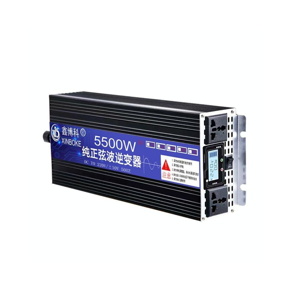 XINBOKE High Power Household Car Sine Wave Inverter 48V 5500W To 220V 2500W(LCD Display)