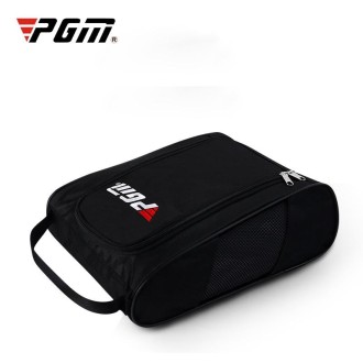 PGM Golf Convenient and Breathable Wear-resistant Nylon Shoe Bag (Black)