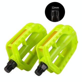 WEST BIKING 2pairs Universal Folding Non-Slip Pedals For Children Bicycles(Green Diameter 12mm)