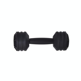 Baby Dumbbell Teething Toy Baby Comforting Puzzle Hand Rattle(Black)