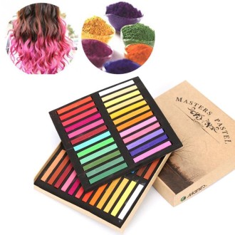 12 / 24 / 36 / 48 Colors Solid Powder Smooth Brush Portable Stick Toner Painting Chalk Set 48 Colors