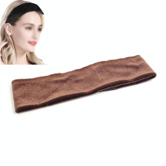 3 PCS Handmade Velvet Wig Hair Band Wig Fixed Headband(Brown)