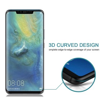 0.3mm 9H Surface Hardness 3D Curved Edge Full Screen Dust-proof Tempered Glass Film for Huawei Mate 20 Pro