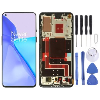 For OnePlus 9 LE2113 LE2111 LE2110 Digitizer Full Assembly With Frame Original LCD Screen (Black)