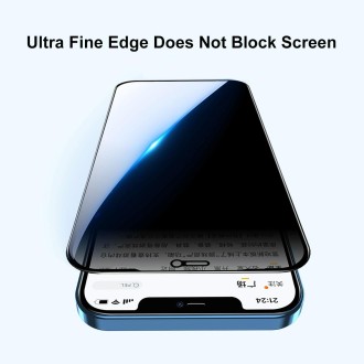 For iPhone 12 mini ENKAY Hat-Prince Full Coverage 28 Degree Privacy Screen Protector Anti-spy Tempered Glass Film