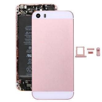 5 in 1 for iPhone SE Original (Back Cover + Card Tray + Volume Control Key + Power Button + Mute Switch Vibrator Key) Full Assem