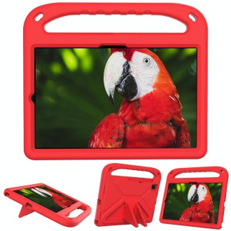 For Samsung Galaxy Tab S6 T860 Handle EVA Shockproof Tablet Case with Holder(Red)