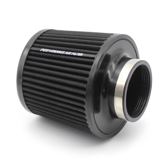 XH-UN077-079 Car High Flow Cold Cone Engine Air Intake Filter, Size:76mm(Black)