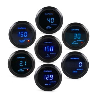 Car Modified 12V Universal 52mm Blue Light Digital Display Meter, Style:Oil Temperature Gauge