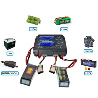 HTRC C240 Balanced Lithium Battery Charger Remote Control Airplane Toy Charger, Specification:EU Plug