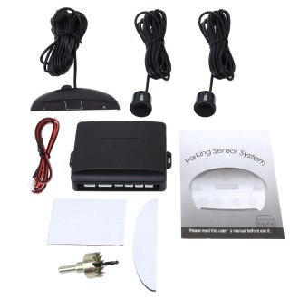 Car Buzzer Reverse Backup Radar System - Premium Quality 2 Parking Sensors Car Reverse Backup Radar System with LCD Display(Blac