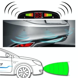 Car Buzzer Reverse Backup Radar System - Premium Quality 2 Parking Sensors Car Reverse Backup Radar System with LCD Display(Blac