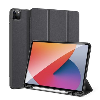 For iPad Pro 12.9 2022 / 2021 / 2020 DUX DUCIS Domo Series Horizontal Flip Magnetic TPU + PU Leather Tablet Case with Three-fold