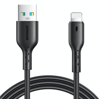 JOYROOM SA26-AL3 Flash Charge Series 3A USB to 8 Pin Fast Charging Data Cable, Cable Length:1m(Black)