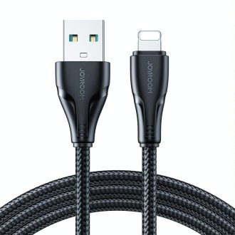 JOYROOM 2.4A USB to 8 Pin Surpass Series Fast Charging Data Cable, Length:3m(Black)