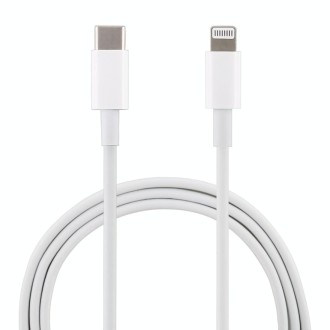 12W 5V/2A USB-C / Type-C to 8 Pin PD Fast Charging Cable for iPhone, iPad, Cable Length: 1m