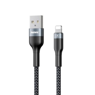 REMAX RC-064i Sury 2 Series 1m 2.4A USB to 8 Pin Data Cable for iPhone, iPad(Black)