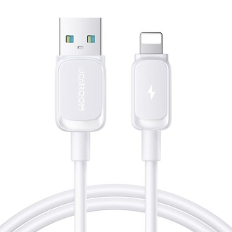 JOYROOM S-AL012A14 Multi-Color Series 2.4A USB to 8 Pin Fast Charging Data Cable, Length:1.2m(White)