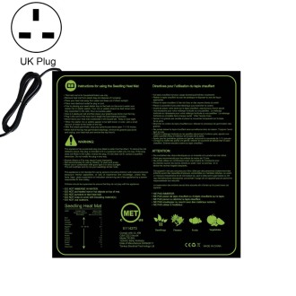 20 x 20in Waterproof Seedling Heating Pad Constant Temperature Heating Pad(UK Plug 240V)