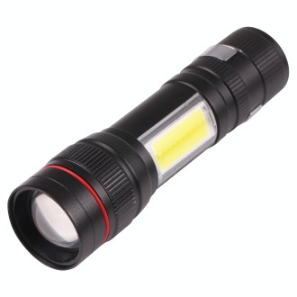 T6 LED Pocket Flashlight Zoomable 3 Modes with Hook Clip