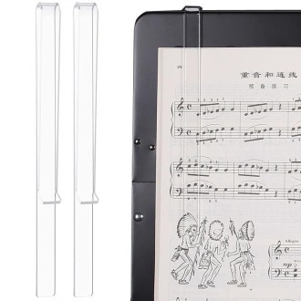 1 Pair PJ1226 Music Spectrum Clipplane Tablature Clip Music Song Clip(Transparent)