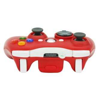 For Microsoft Xbox 360 / PC XB13 Dual Vibration Wireless 2.4G Gamepad With Receiver(Red)