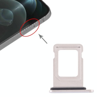 SIM Card Tray + SIM Card Tray for iPhone 12 Pro Max(Silver)