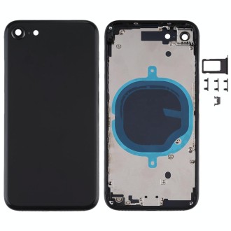 Battery Back Cover with Camera Lens Cover & SIM Card Tray & Side keys for iPhone SE 2020