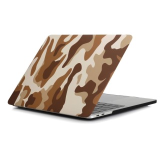 For MacBook Retina 12 inch A1534 Camouflage Pattern Laptop Water Decals PC Protective Case(Brown Camouflage)