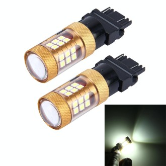 2 PCS 3157 15W 1300LM 6500K 28 SMD-3030 LED Car Brake Lights Turn Light, DC 12V(White Light)