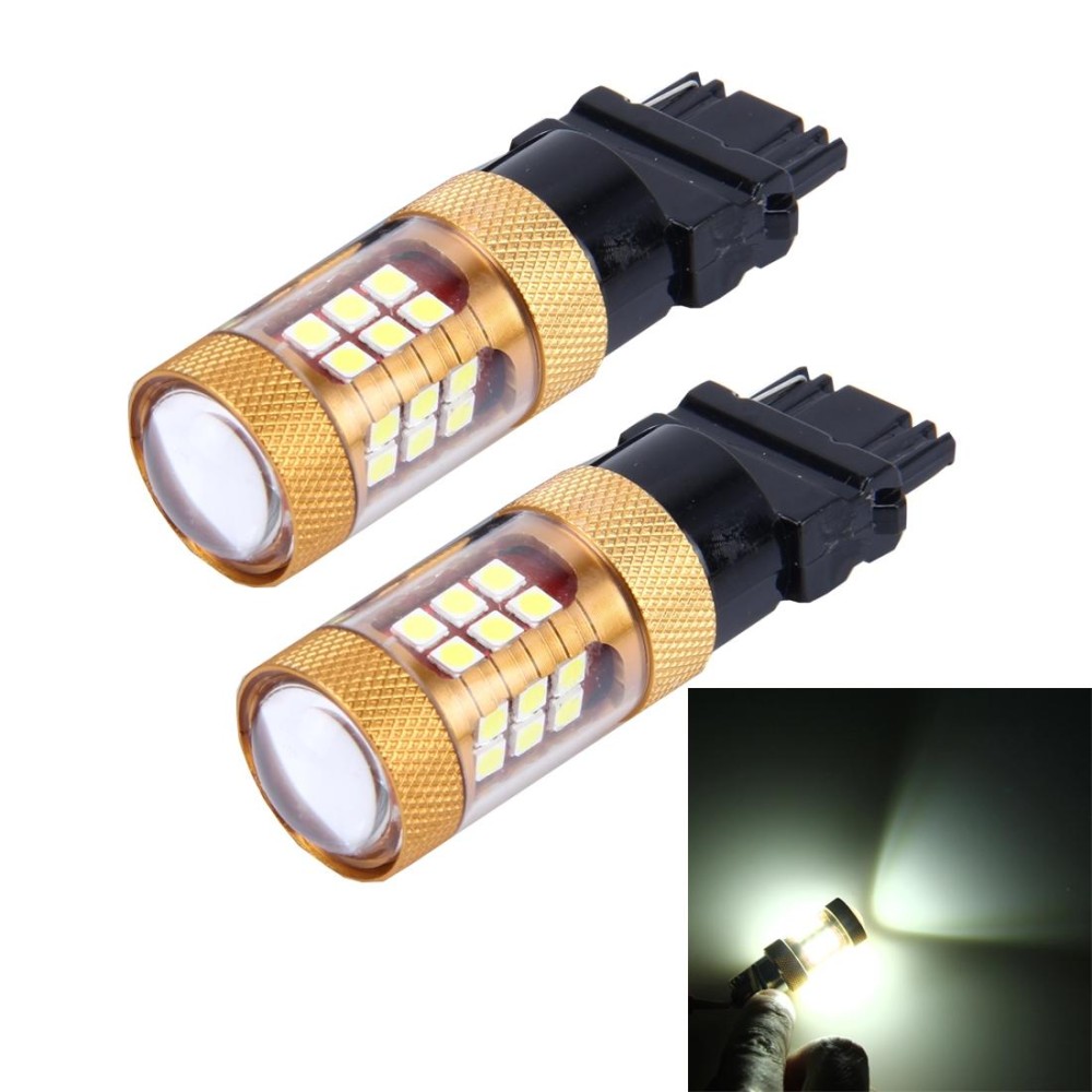 2 PCS 3156 15W 1300LM 6500K 28 SMD-3030 LED Car Brake Lights Turn Light, DC 12V(White Light)